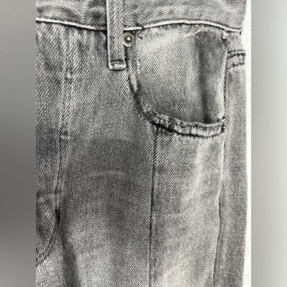 FRAME Nouveau Le Mix Gray
Cropped Jeans Ankle Designer Two
Tone Fray Size 23 - Picture 7 of 12